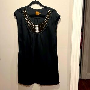 Black Ali Ro dress with gold bead details